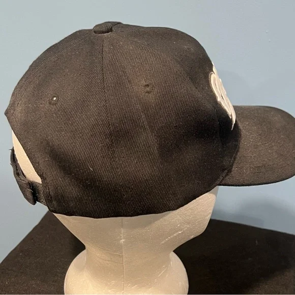 Vintage Chicago White Sox MLB Baseball Script Hat Adjustable Black Cap - Picture 7 of 9